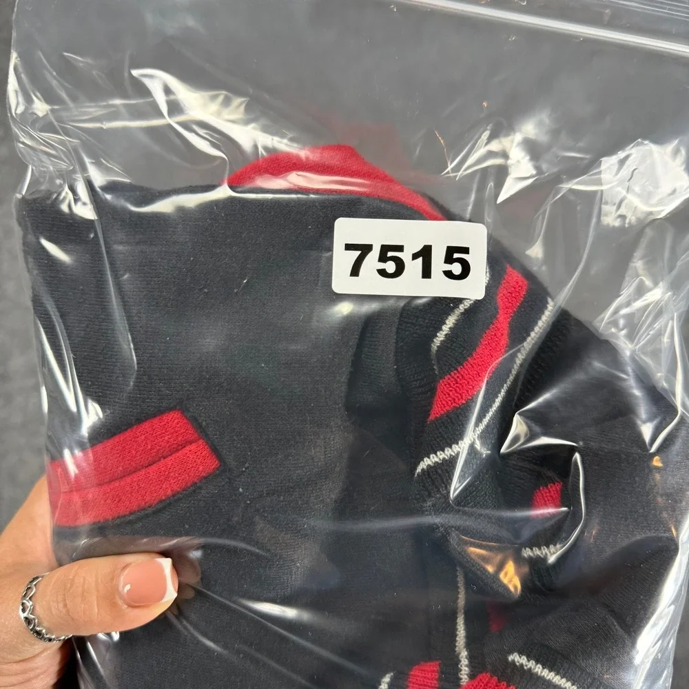 La Chemise Lacoste Varsity Jacket Size 7 Kids Black Red 1933 Retro‎